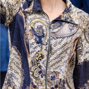 IQ Paris Stretch Casual Blouse with Sparkle - Size L